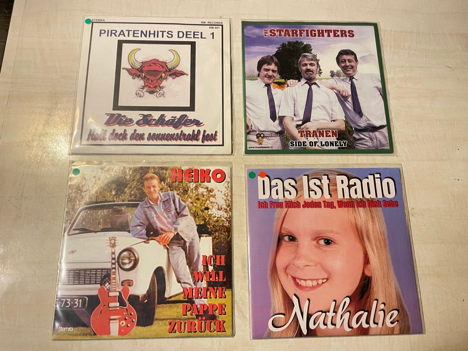 4x Piraten nieuw vinyl, Gebruikt, 7 inch, EP, Fotohoes