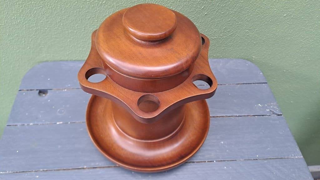 Vintage pijpenstandaard, Gebruikt, Onbekend, Ophalen of Verzenden, Sigarenbandjes