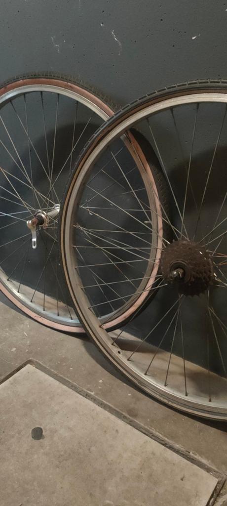 2 Vintage Racefiets Wielen., Fietsen en Brommers, Fietsonderdelen, Ophalen, Gebruikt, Racefiets, Aluminium