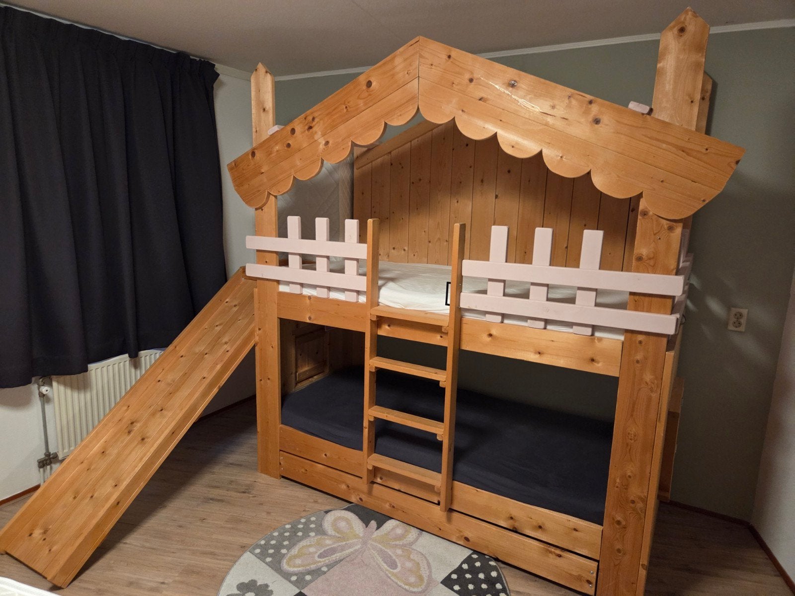Glijbaan stapelbed, Kinderen en Baby's, Kinderkamer | Stapelbedden en Hoogslapers, Ophalen, Gebruikt, Stapelbed