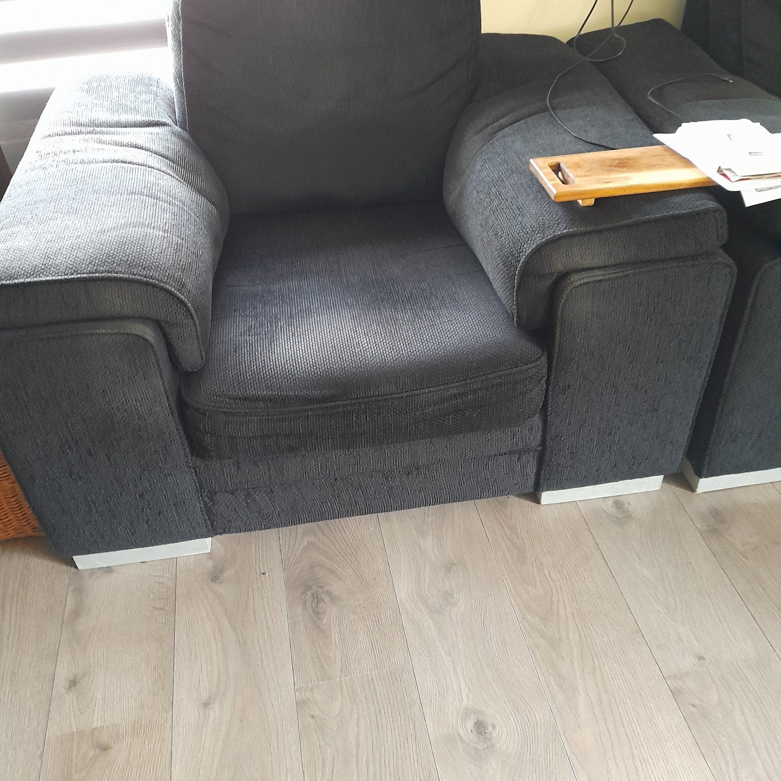 Twee comfortabele grote stoelen, Huis en Inrichting, Fauteuils, Gebruikt, Stof, 75 tot 100 cm, 75 tot 100 cm, Ophalen of Verzenden