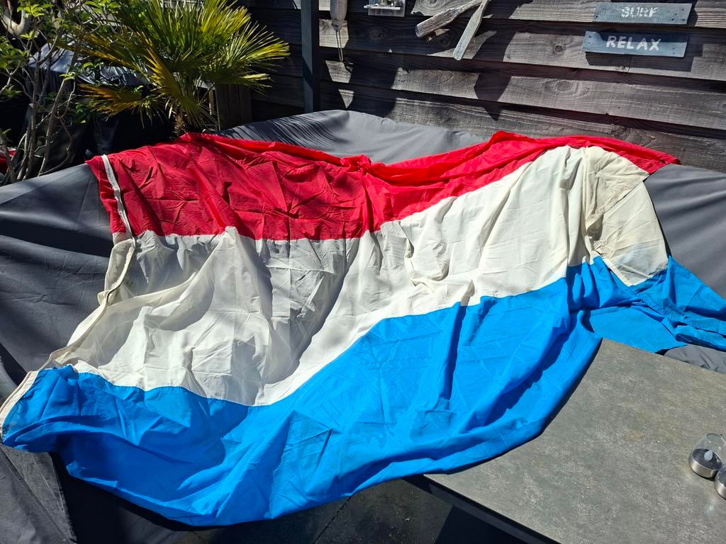 Grote Nederlandse vlag van nylon, Ophalen of Verzenden, Gebruikt