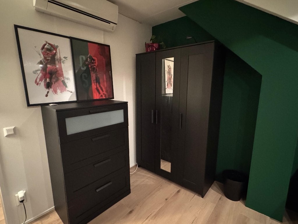Kledingkast, Huis en Inrichting, Kasten | Kledingkasten, Ophalen, Gebruikt, 100 tot 150 cm, 150 tot 200 cm