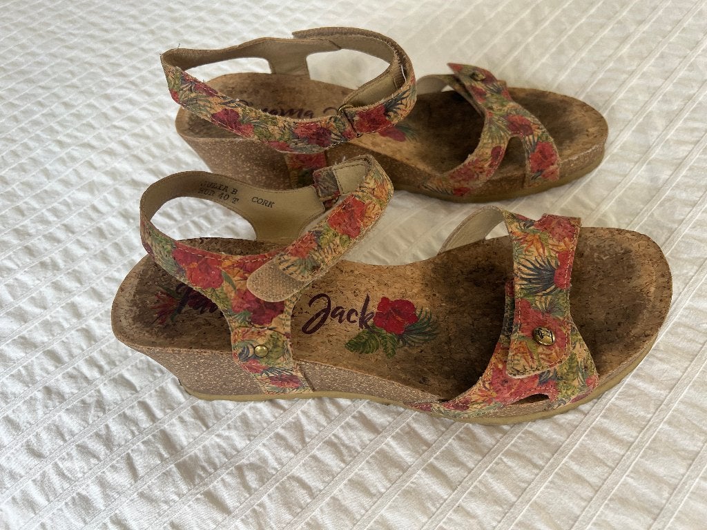 Panama jacks sandalen fraai dessin maat 40, Overige kleuren, Verzenden, Gedragen, Sandalen of Muiltjes