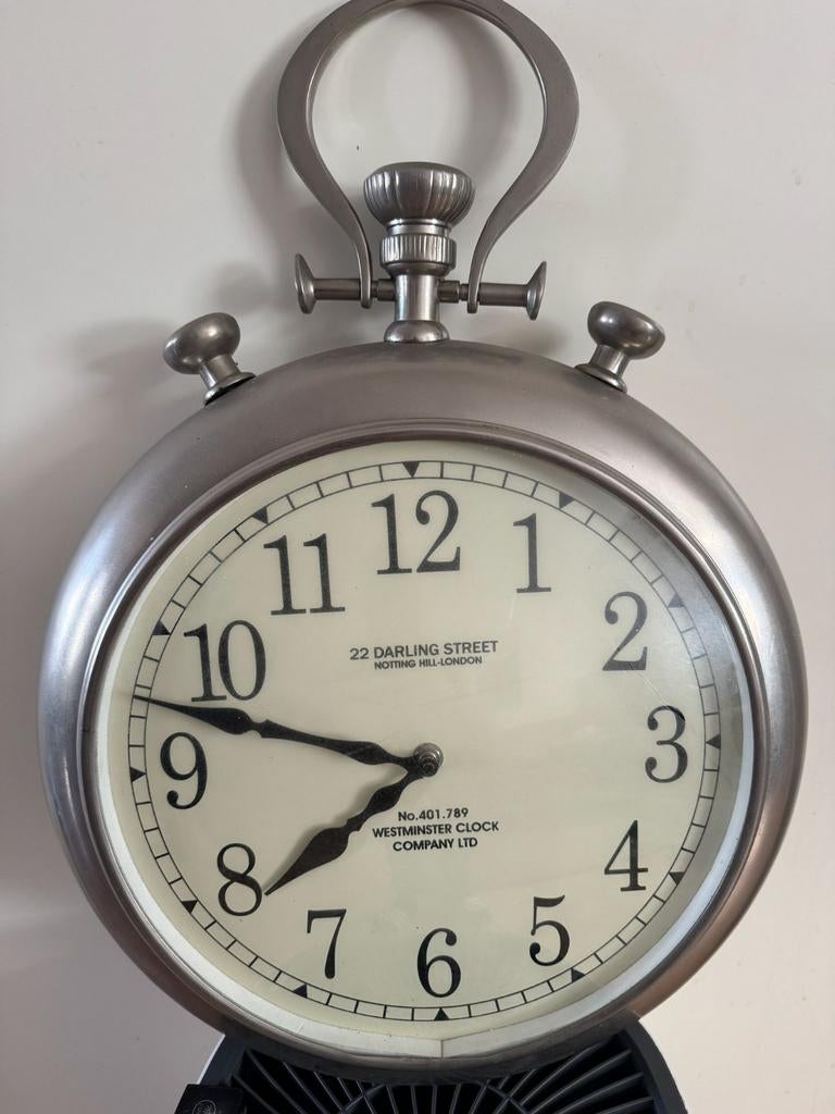 Grote wandklok in zakhorloge-stijl, Westminster Clock, Huis en Inrichting, 50 tot 75 cm, Rond, Minder dan 50 cm, Zo goed als nieuw