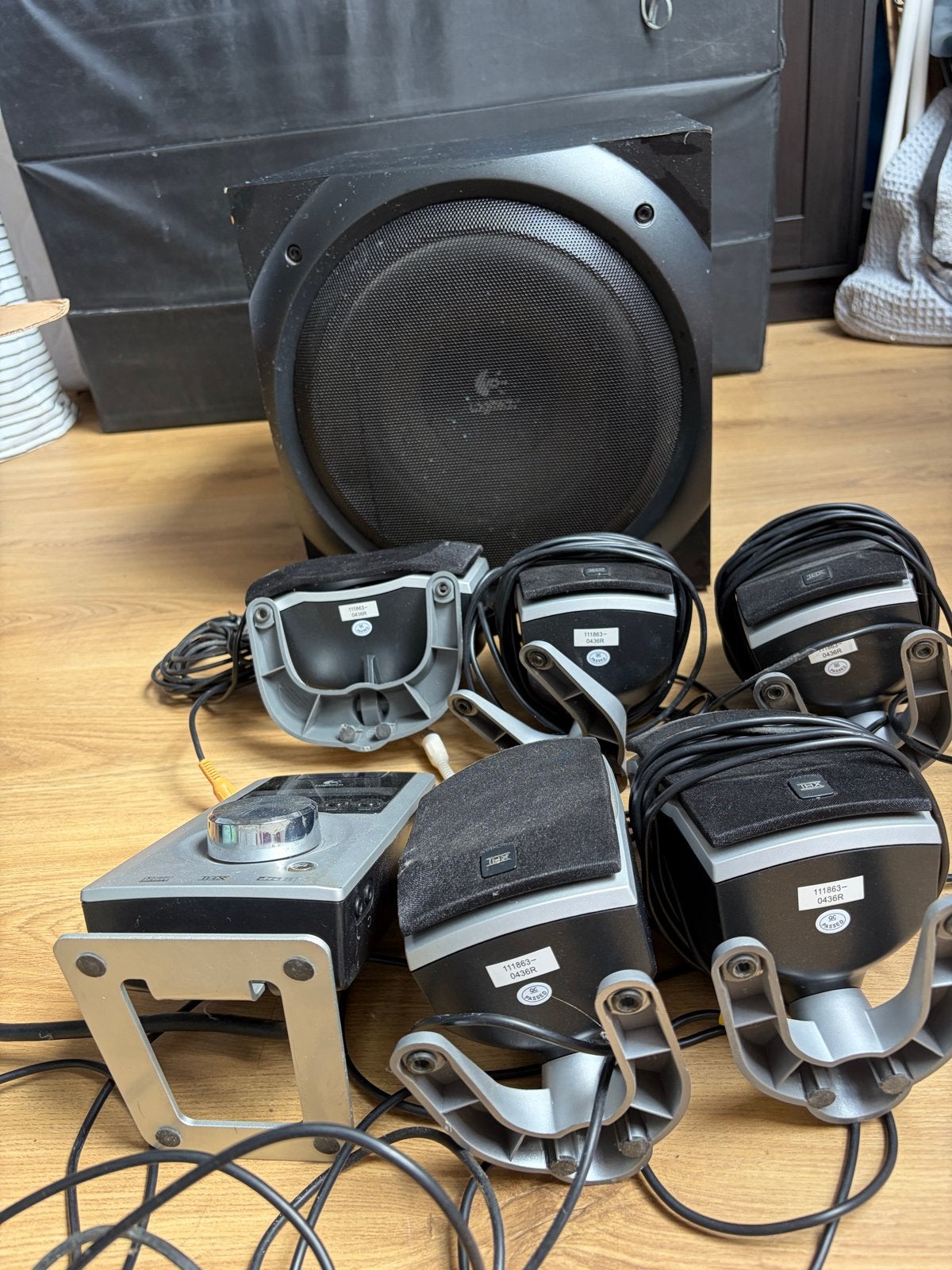 Logitech Z-5500 Digital 5.1 Surround Sound Speakerset, Audio, Tv en Foto, Gebruikt, Logitech, Speakerset, Afstandsbediening