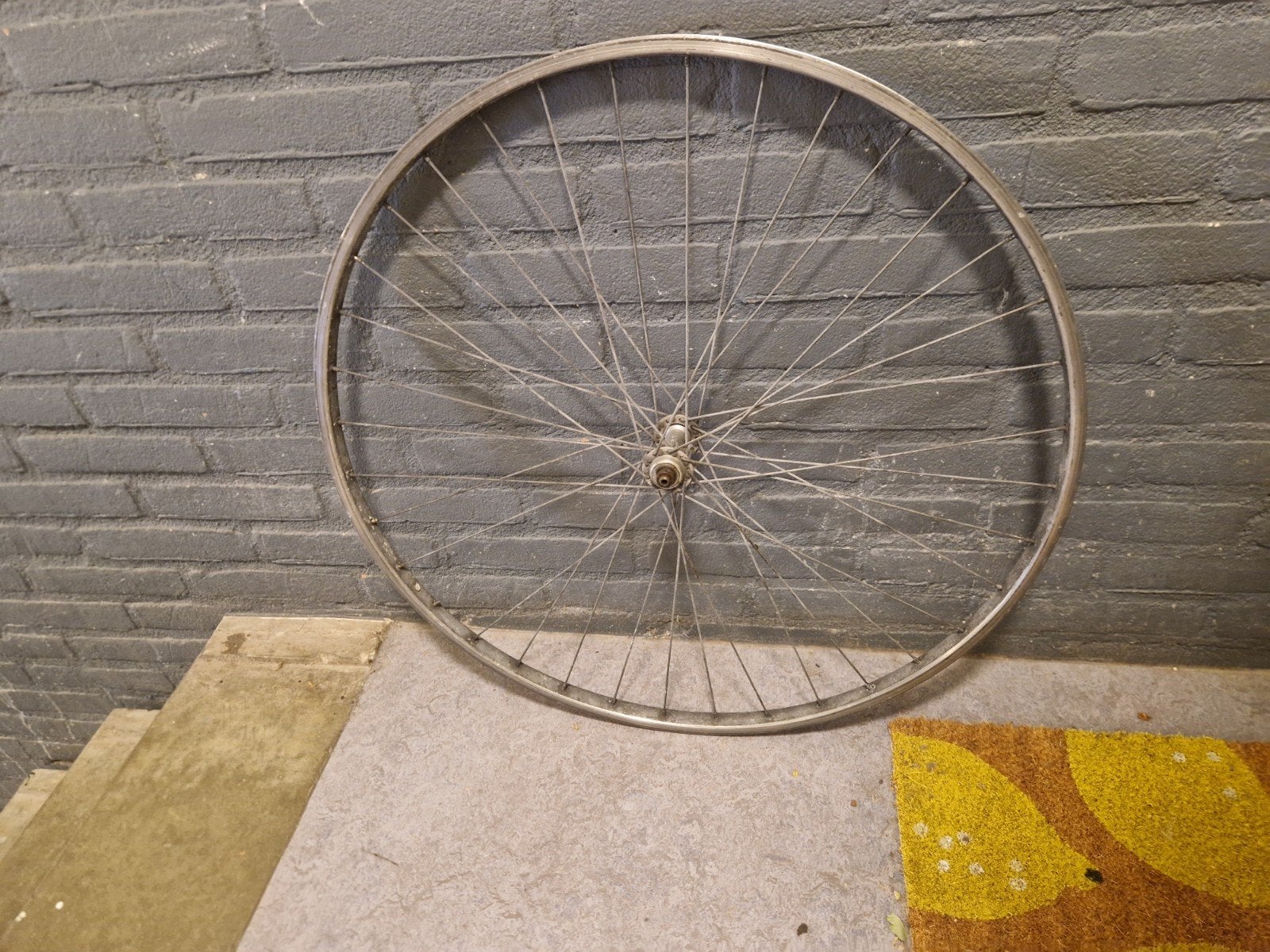 Vintage Wiel 27x1.1/4 met Pelissier Naaf - Weinmann velg, Gebruikt, Weinmann, Aluminium, Racefiets