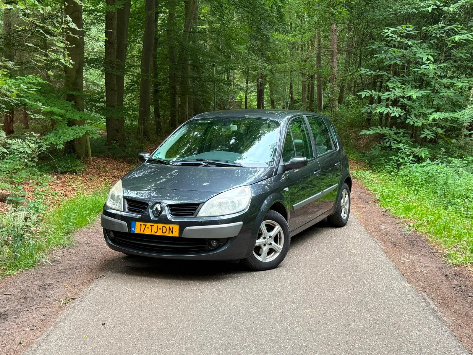 Renault Scénic 1.6 16V 82KW E4 2006 Grijs, 1295 kg, 4 cilinders, Origineel Nederlands, Particulier