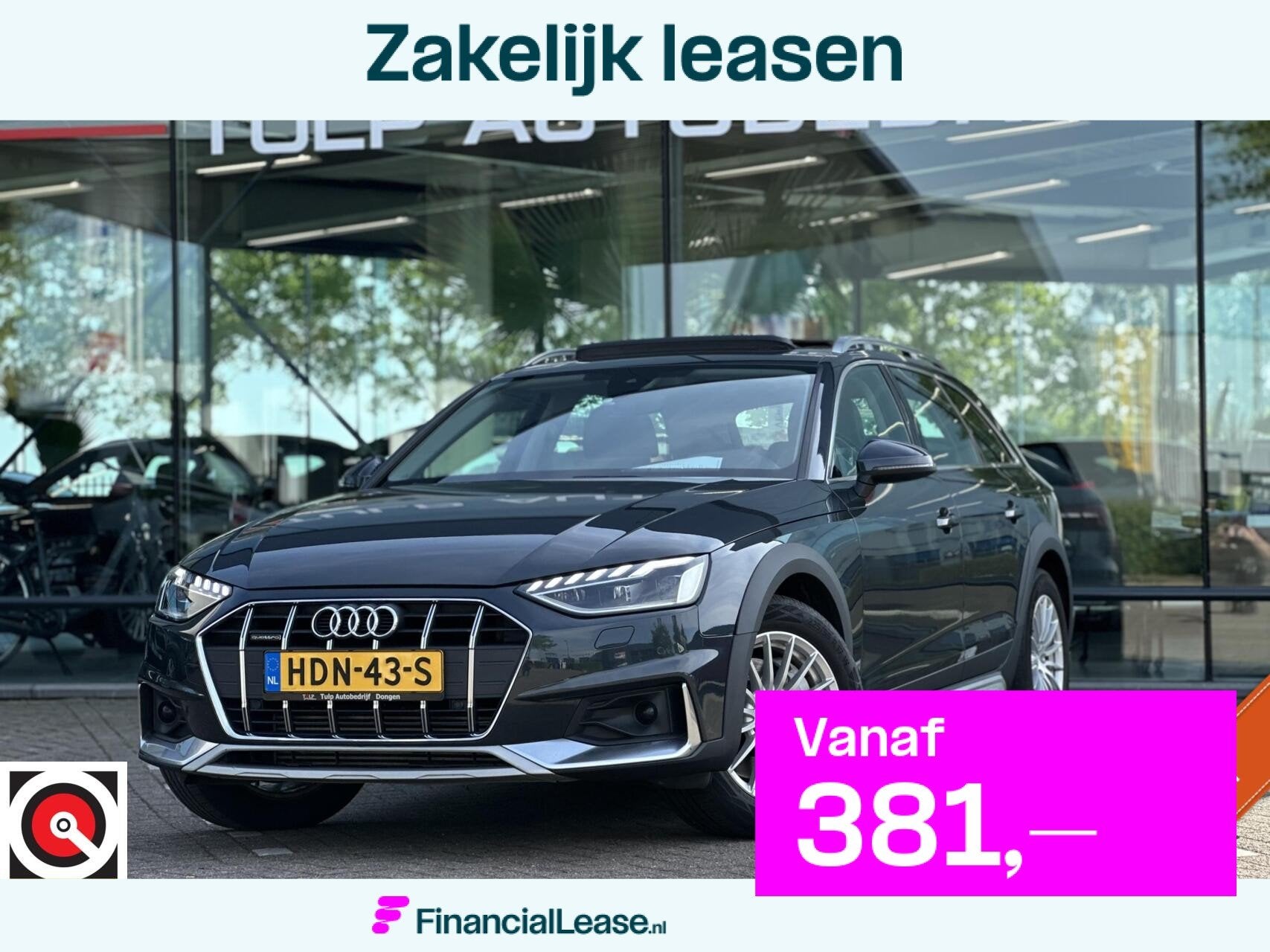 Audi A4 allroad quattro 45 TFSI NAV ECC PANO LEER LED DEALER, Automaat, Dealer onderhouden, 15 km/l, 4 cilinders