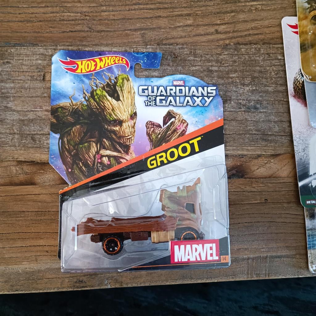 Hot Wheels Marvel Groot gardians of the galaxy, Ophalen of Verzenden, Nieuw, Auto