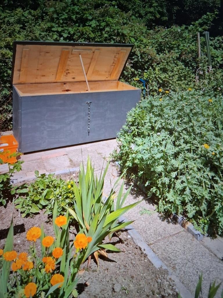 Tuin terras kisten buitenberging tuinmeubelen tuinbox, Ophalen, Nieuw, Hout, Containerberging