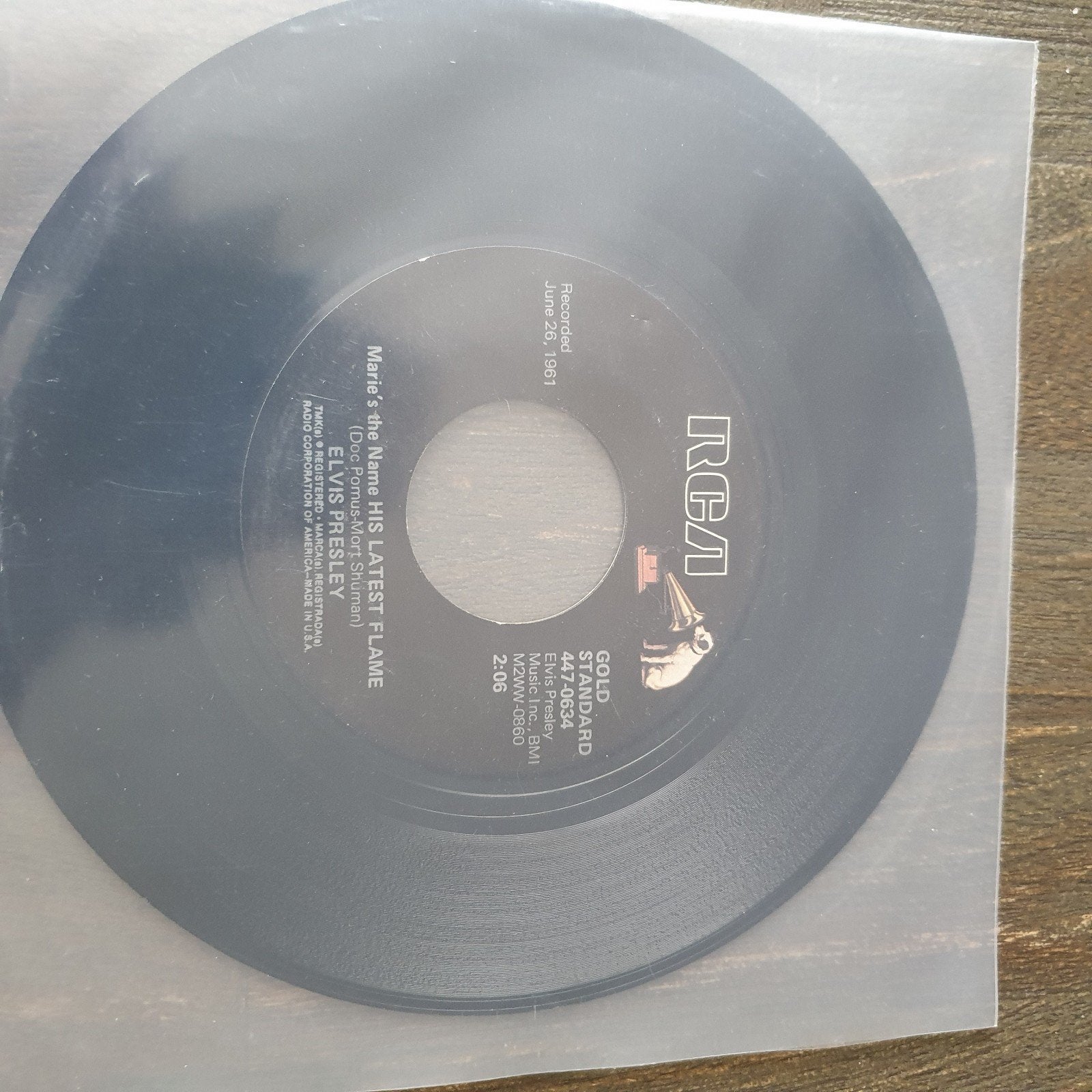 Elvis Presley - Little Sister / Marie's the Name, Cd's en Dvd's, Ophalen, Gebruikt, 7 inch, Beschermende buitenhoes