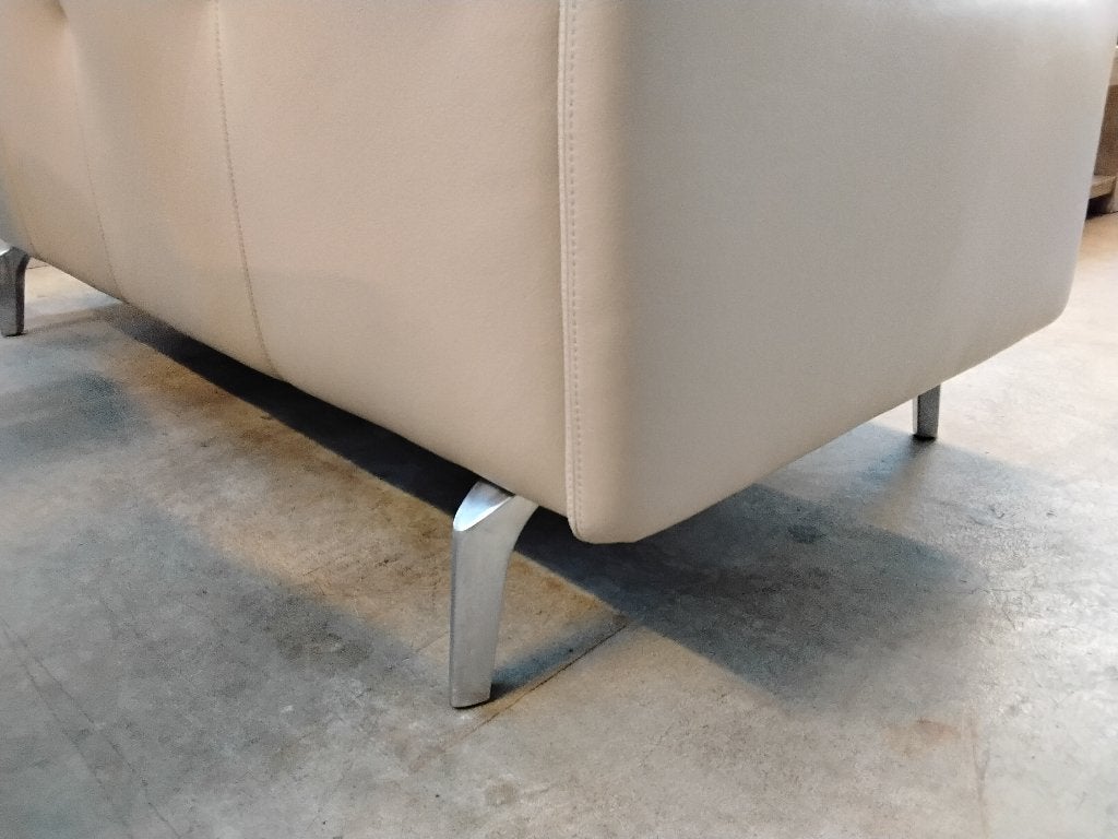Leolux Bora Balanza Ceras leer beige 185cm, Ophalen, 150 tot 200 cm, 75 tot 100 cm, Zo goed als nieuw