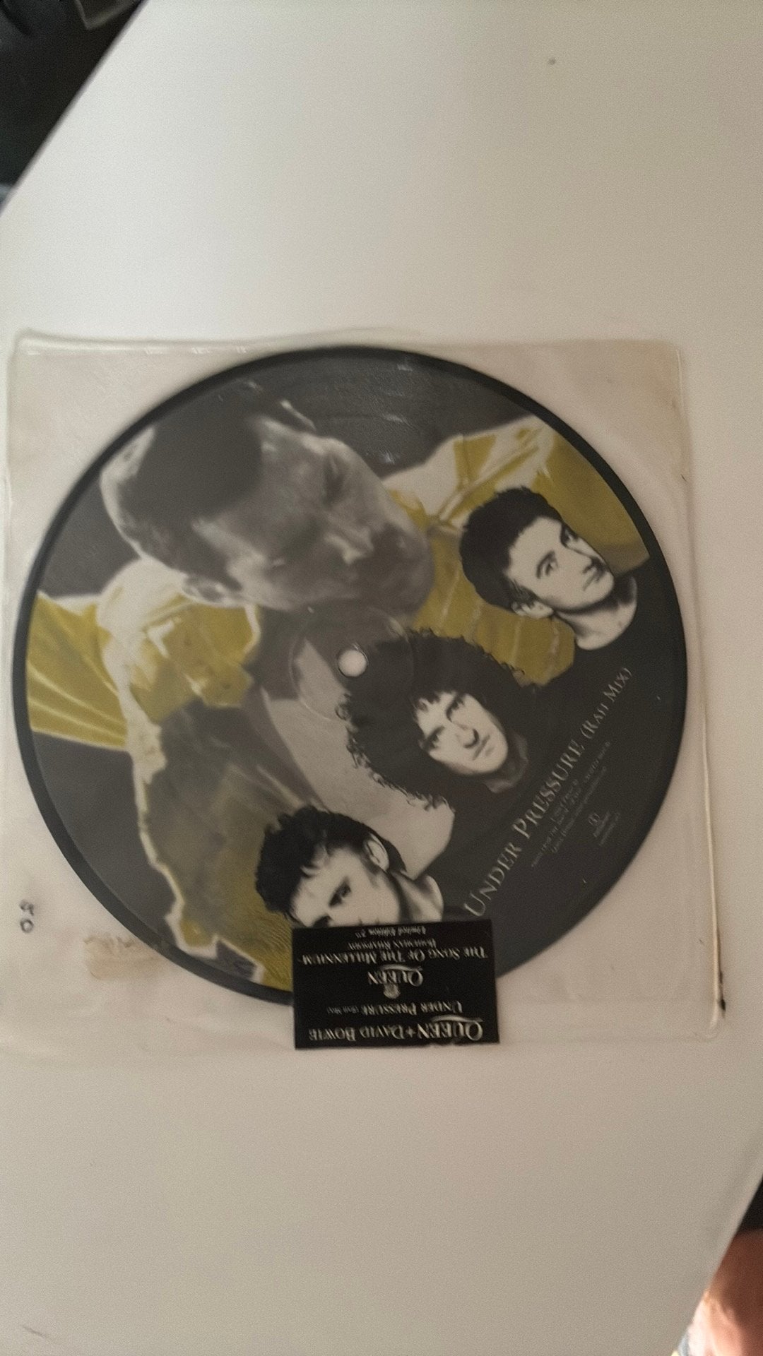 Queen single picture disc david bowie, Ophalen of Verzenden, Zo goed als nieuw, Pop