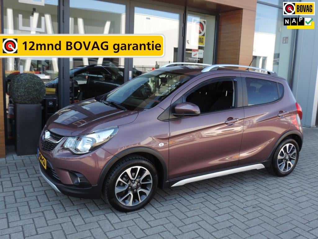 Opel KARL 1.0 Rocks Online Edition 29.000km | Cherry Red | C, Auto's, Stof, Gebruikt, Origineel Nederlands, Handgeschakeld