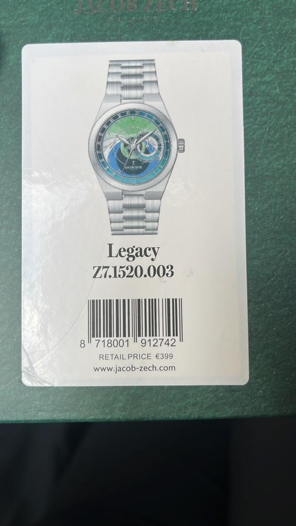 Jacob zech horloge, Overige merken, Staal, Staal, Polshorloge