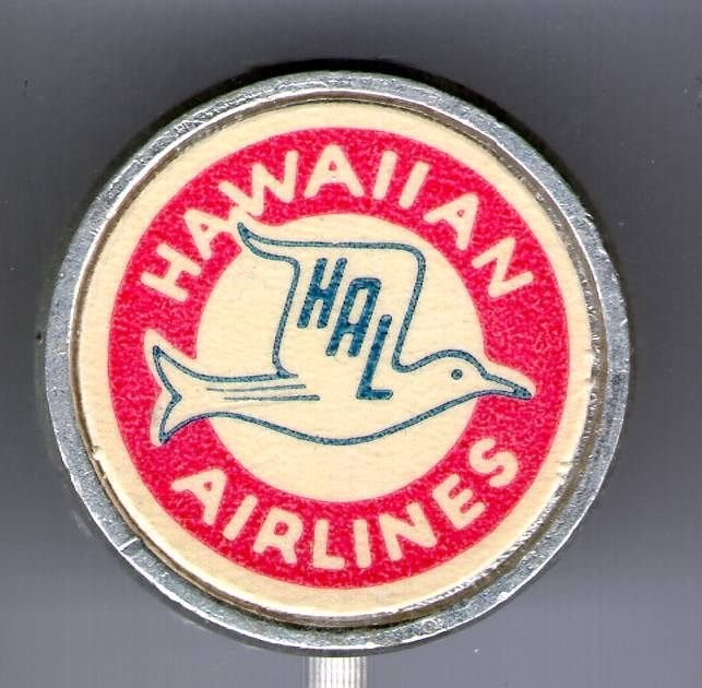 Hawaiian airlines alu vliegmaatschappij speldje( J_090a), Verzenden, Zo goed als nieuw, Transport, Speldje of Pin