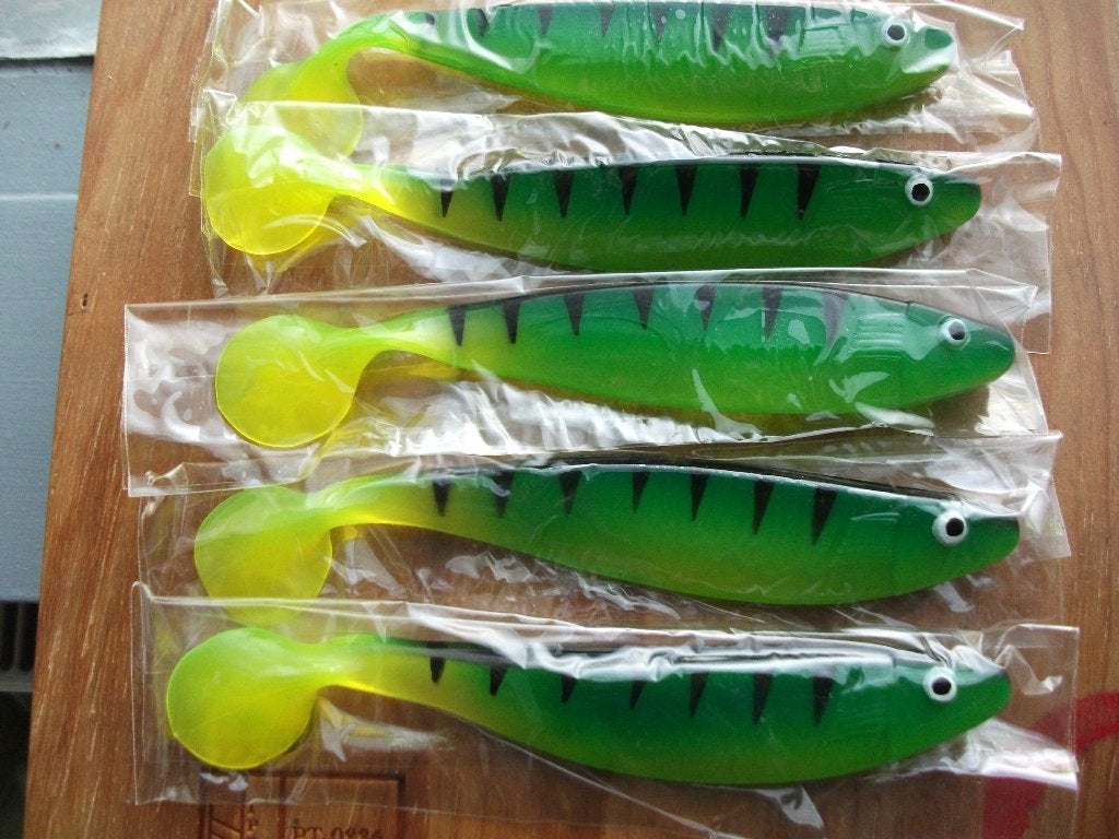 5 stuks Spro WOB Shad / roofvis shads / kunstaas shads, Ophalen of Verzenden, Nieuw, Overige typen