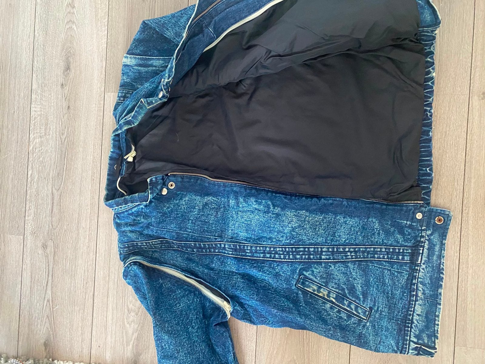 Vintage spijkerjack, Kleding | Heren, Ophalen, Zo goed als nieuw, Maat 48/50 (M), Blauw
