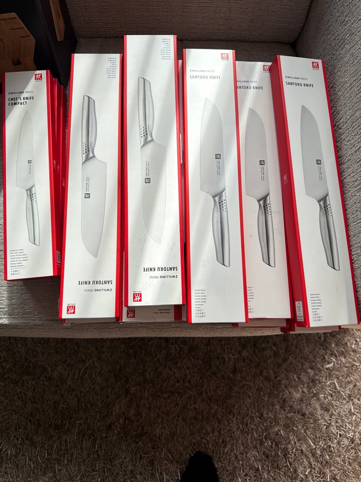 Zwilling Santoku en Chef's messen - Nieuw in doos, Ophalen, Overige typen, Metaal, Overige merken