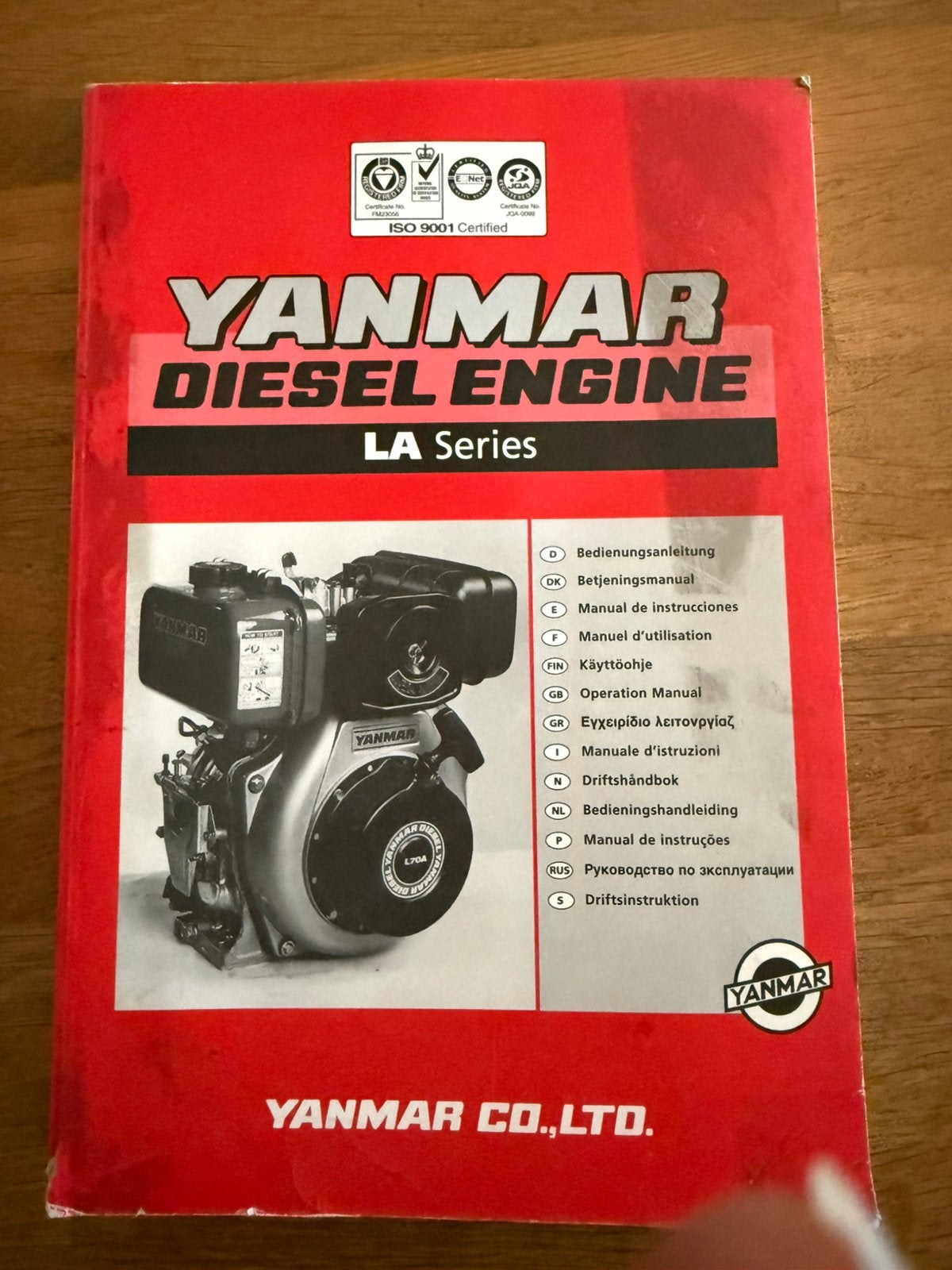 Handleiding voor diesel motor Yanmar, Boeken, Ophalen of Verzenden, Gelezen, Overige onderwerpen