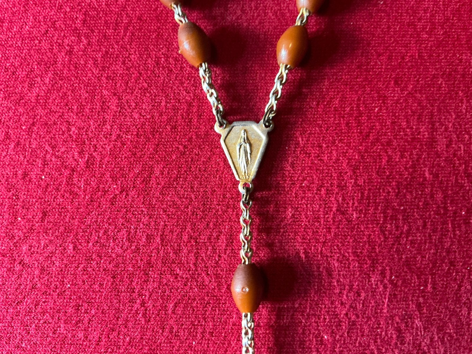 Oude Italiaanse Rozenkrans ❤️ wonderdadige Maria, Ophalen of Verzenden