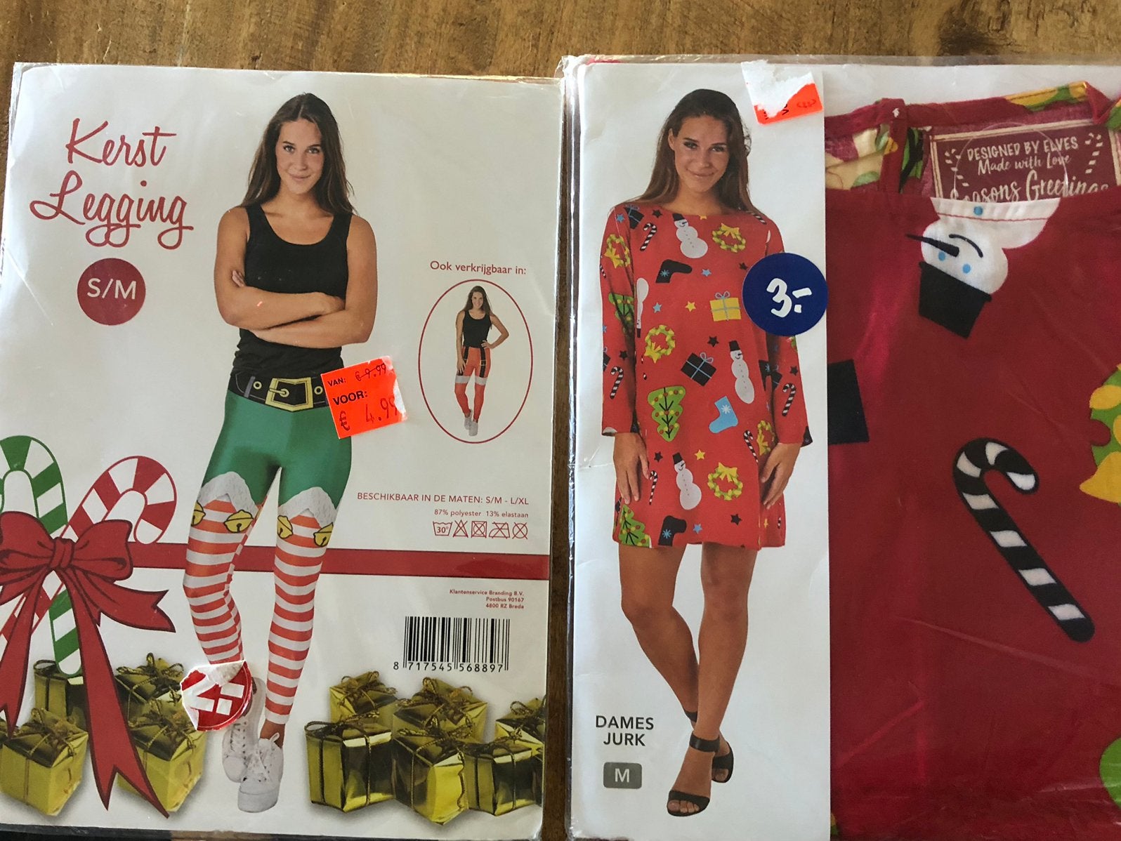 Kerstkleding legging en jurkje maat M, Kleding | Dames, Ophalen of Verzenden, Zo goed als nieuw, Carnaval