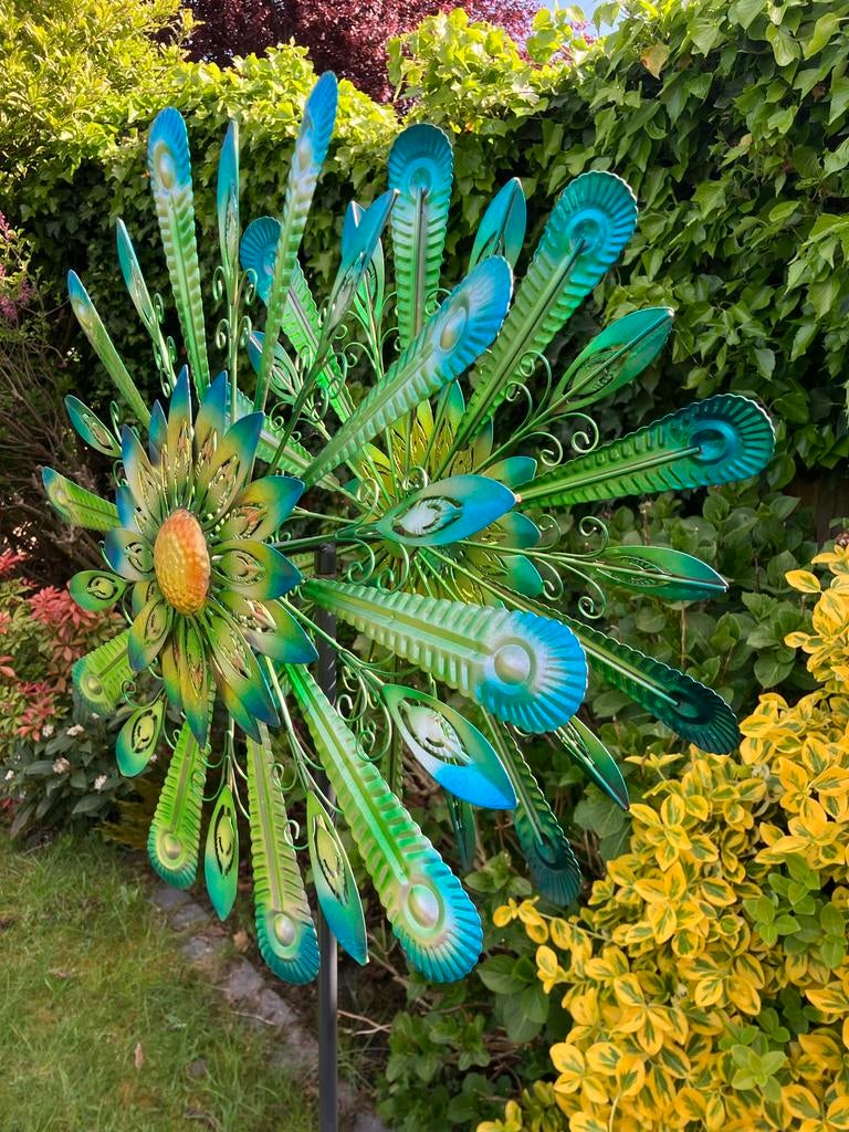 Kleurrijke Tuinwindspinner - Pauw Design, Ophalen, Nieuw