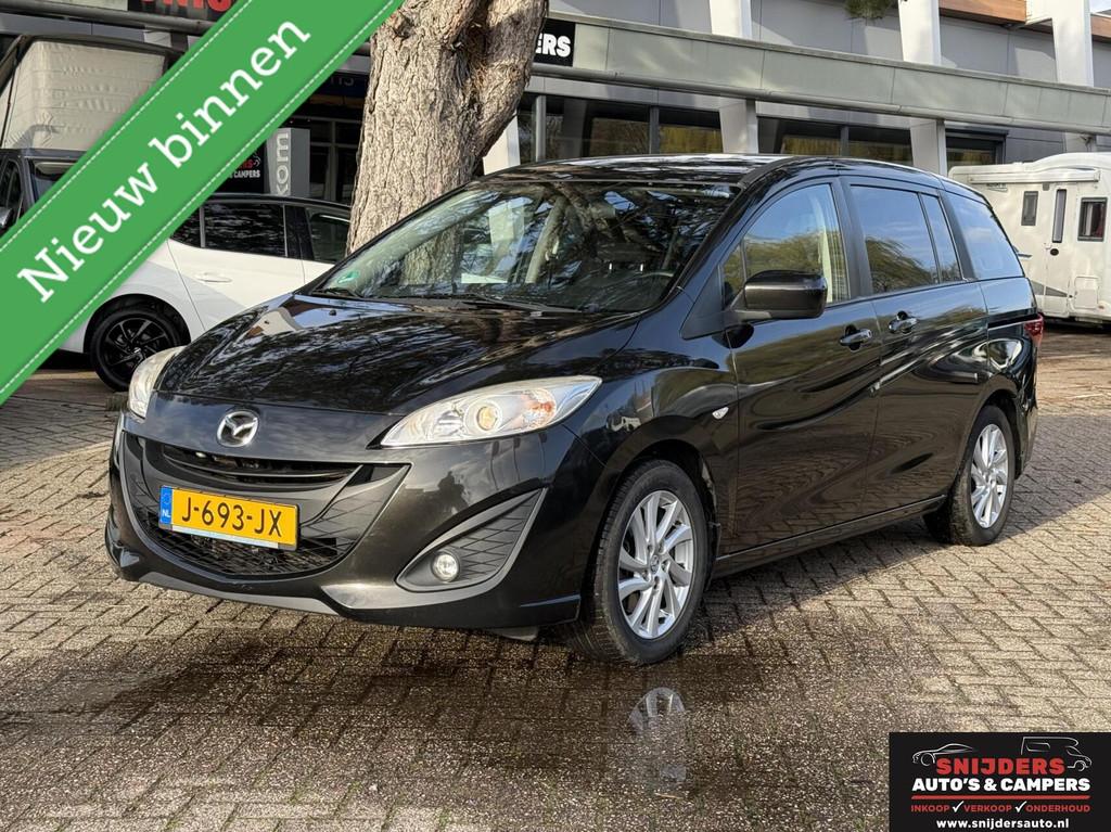 Mazda 5 1.8 TS+ 7 persoons met nieuwe apk, Auto's, Mazda, Voorwielaandrijving, Euro 5, Stof, Gebruikt