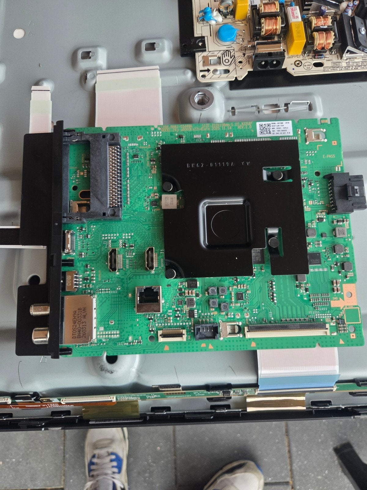 mainbord Samsung tv, Ophalen