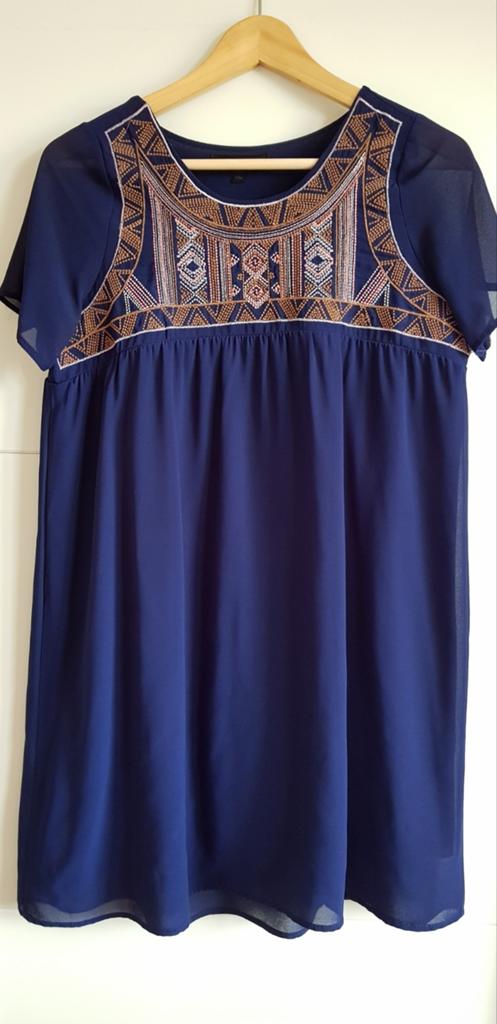 Julie jurkje in maat 36/38 topstaat, Kleding | Dames, Overige typen, Blauw, Ophalen of Verzenden, Zo goed als nieuw