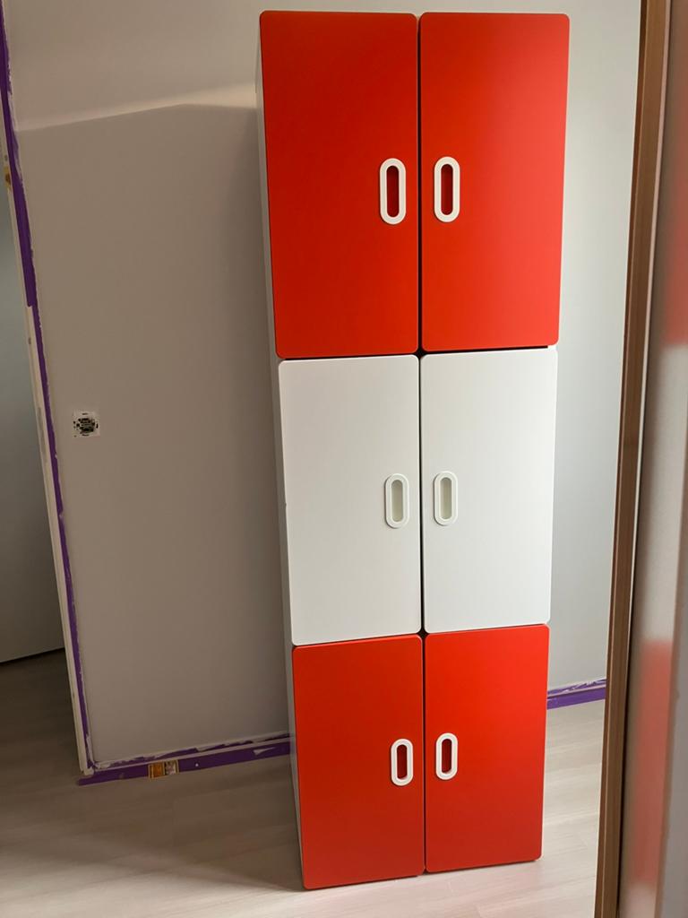 IKEA Stuva kast met draadmand en planken, Ophalen, Overige materialen, Gebruikt, 50 tot 100 cm