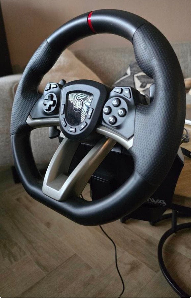 PlayStation Hori apex racing stuur, Ophalen of Verzenden, Zo goed als nieuw, PlayStation 1
