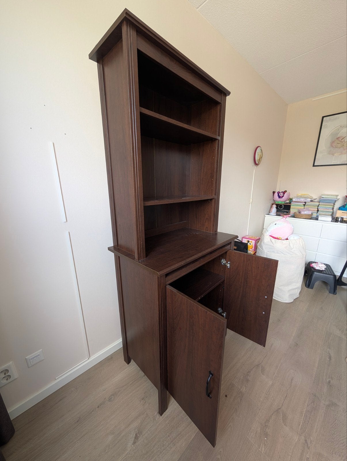 Boekenkast Ikea bruin landelijk, Ophalen, Gebruikt