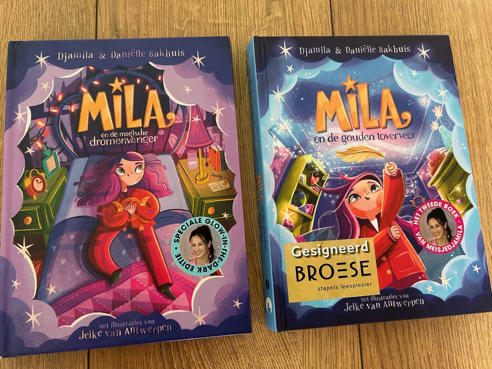 Mila boeken: Dromenvanger & Gouden Toverveer (gesigneerd), Ophalen of Verzenden, Zo goed als nieuw, Fictie