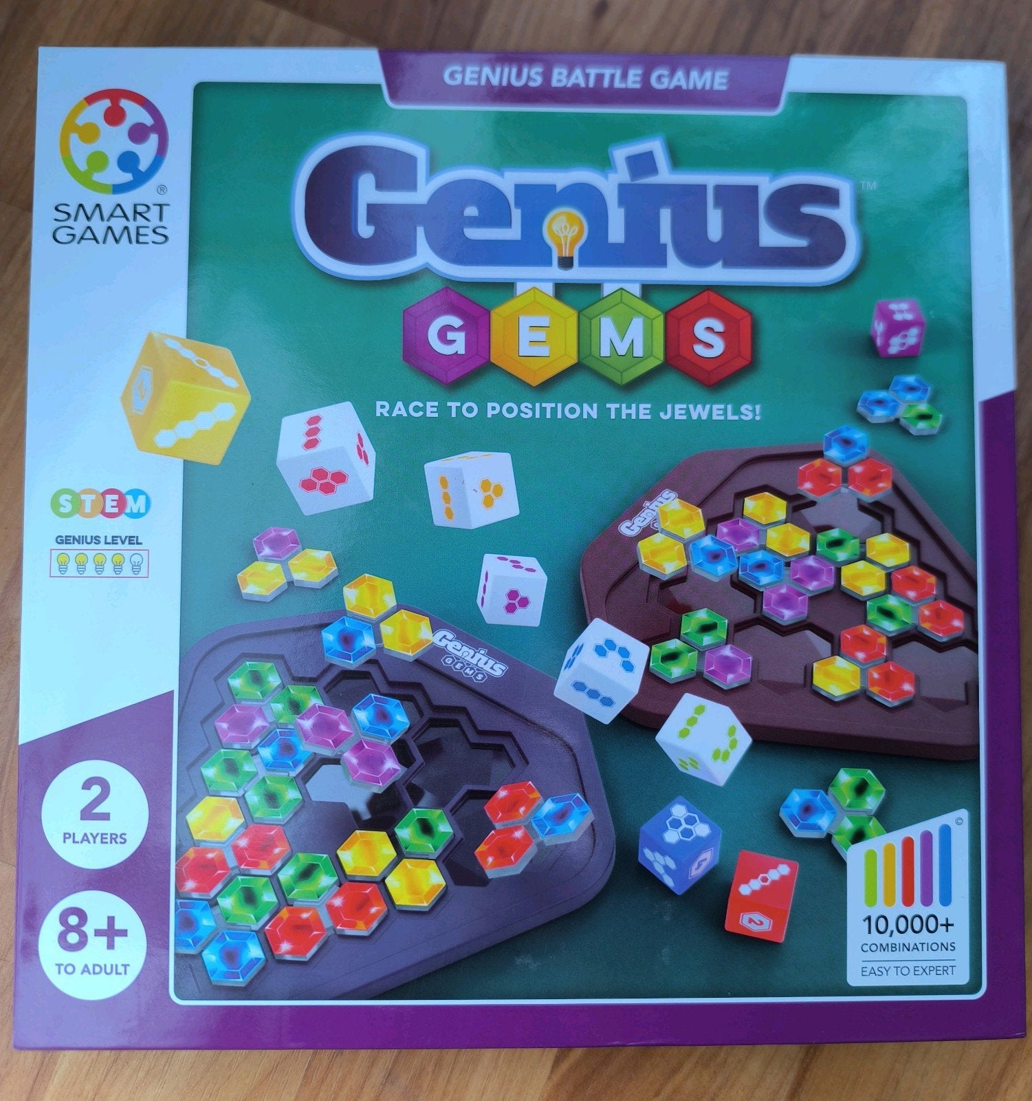 Smart Games spel Genius Gems 2 spelers, Hobby en Vrije tijd, Ophalen of Verzenden, Zo goed als nieuw