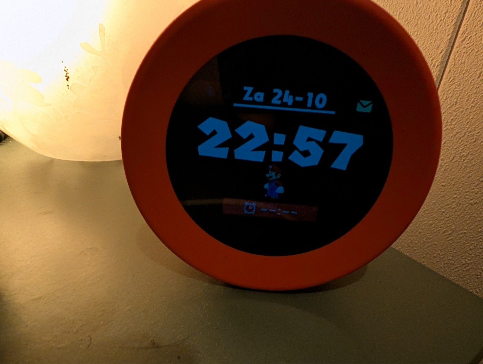 Digitale wekker met Mario-thema, Met verlichting, Ophalen of Verzenden, Zo goed als nieuw, Digitaal