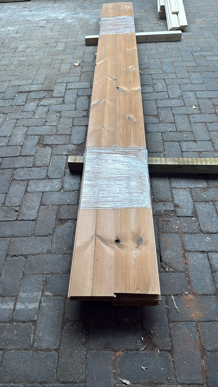 8 stuks Thermo Grenen gevelplanken Secret Nailing, Doe-het-zelf en Verbouw, Hout en Planken, Minder dan 25 mm, Grenen, Ophalen of Verzenden