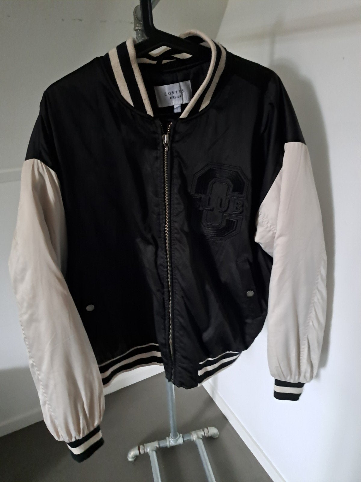 Bomber tussenjas Costes maat L Zwart/beige, Ophalen of Verzenden, Zo goed als nieuw, Zwart
