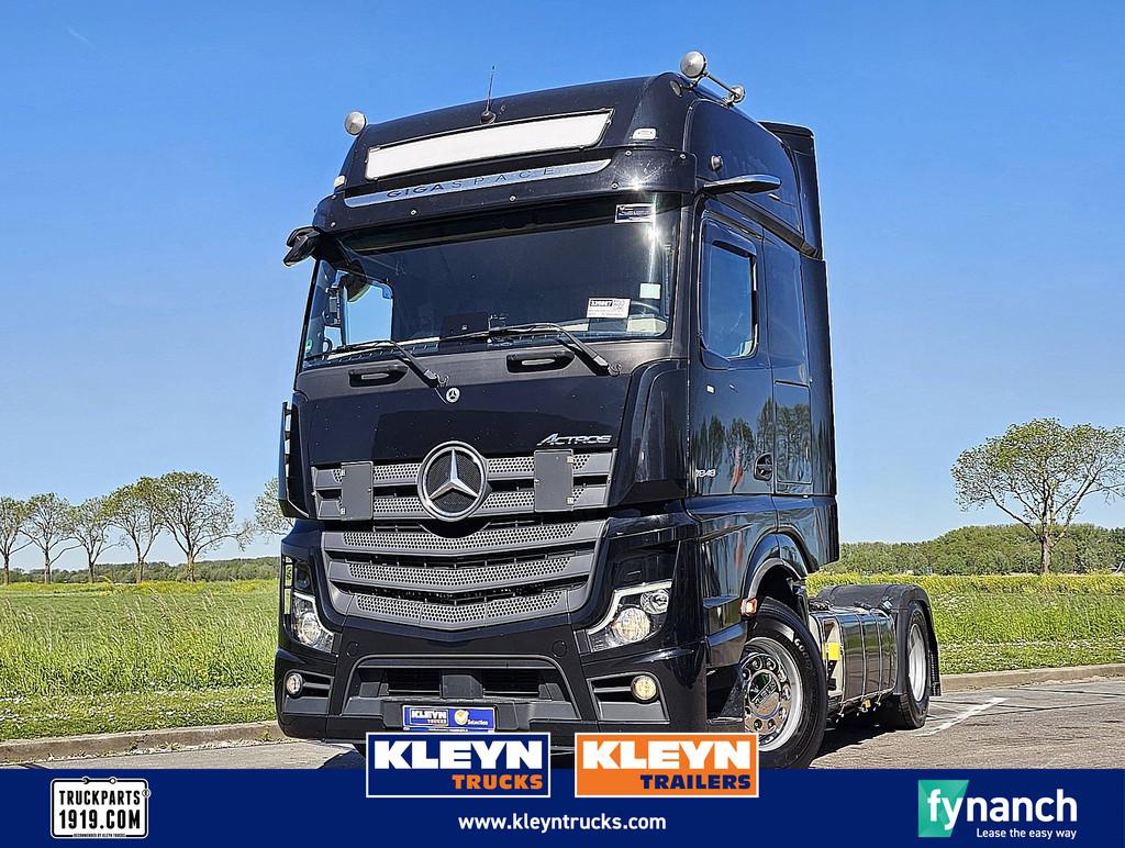 MERCEDES-BENZ ACTROS 1848 LS gigaspace mp5 2xtank, Automaat, Euro 6, Stoelverwarming, Zwart