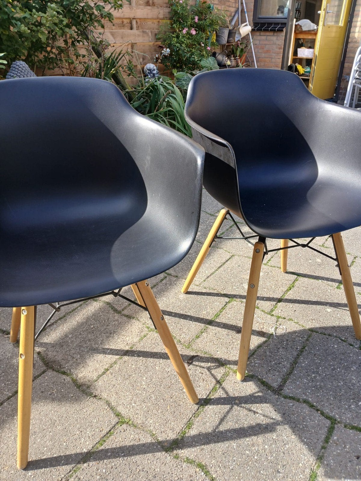 kuip stoelen, 2 krukken, Ophalen of Verzenden, Zo goed als nieuw, 60 tot 90 cm