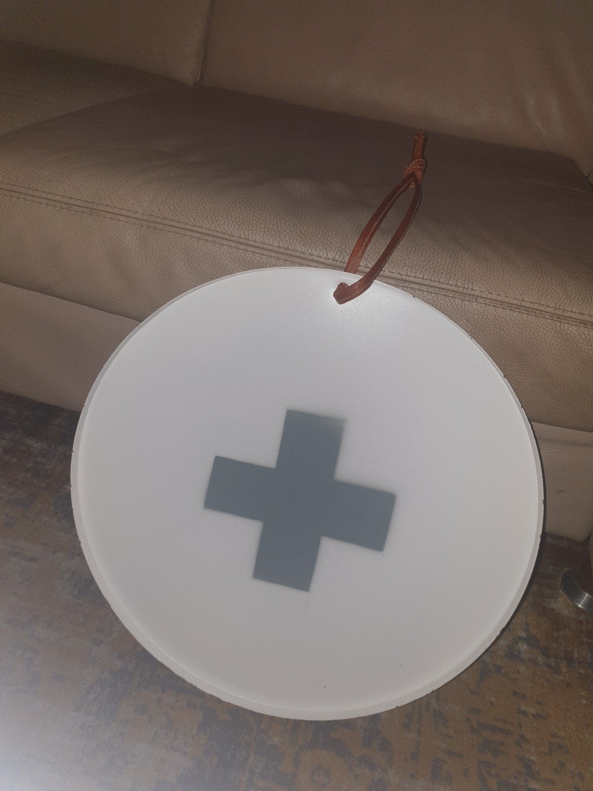 Memobord metaal rond, Brocante, Ophalen of Verzenden, Zo goed als nieuw, Metaal