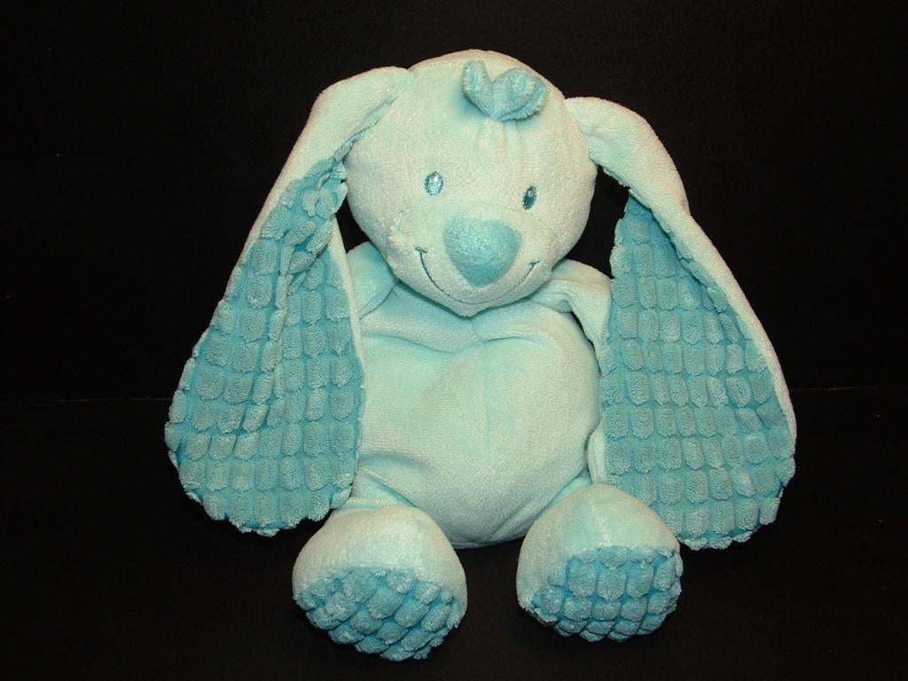 TIAMO KONIJN BASIC BUNNY VELOURS BLAUW MET DIKKE, Ophalen of Verzenden, Nieuw, Overige typen