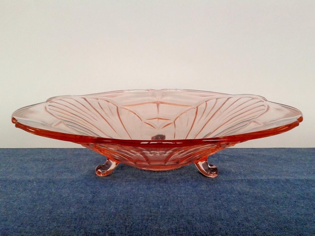 Schaal Walther Glas Art Deco Vintage Persglas, Ophalen of Verzenden