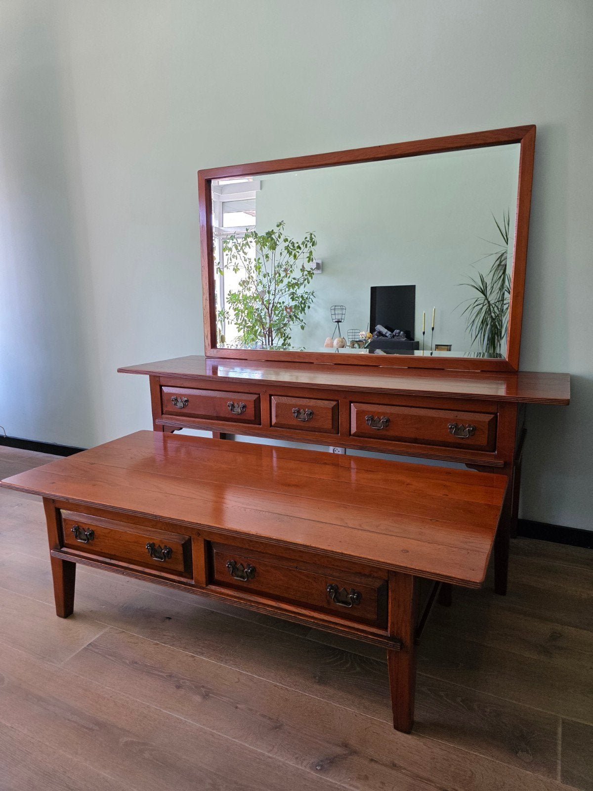 Schuiteman Collectie – Console, Spiegel & Salontafel, Huis en Inrichting, Kasten | Dressoirs, Glas, 150 tot 200 cm, Ophalen of Verzenden