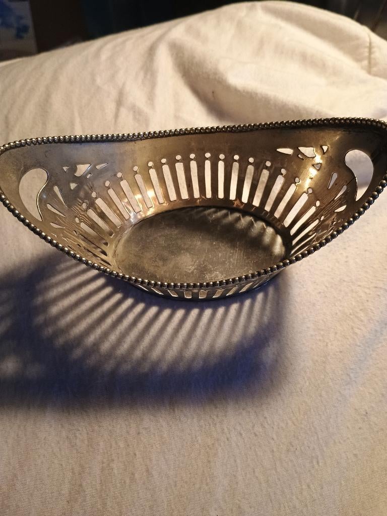 Verzilverd mandje, Antiek en Kunst, Verzenden, Zilver