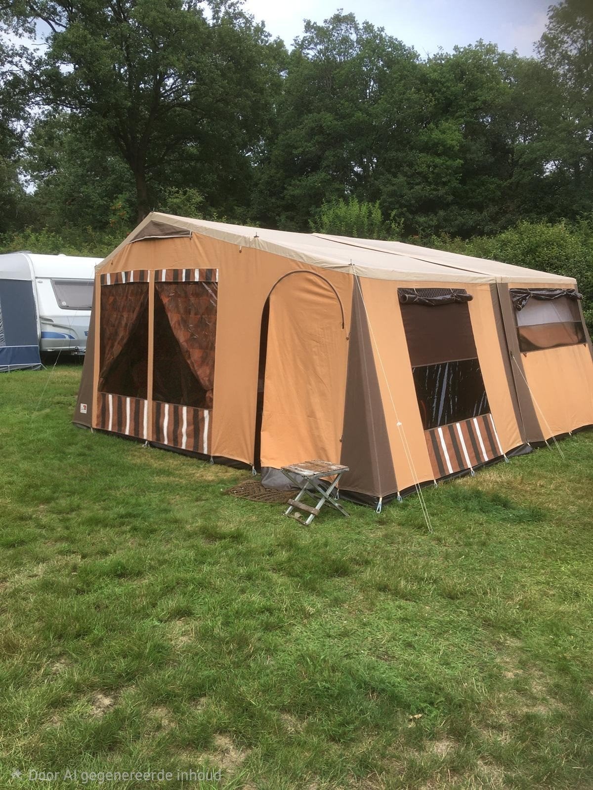 Obelink Retro Vouwwagen met Voortent, Caravans en Kamperen, Ophalen