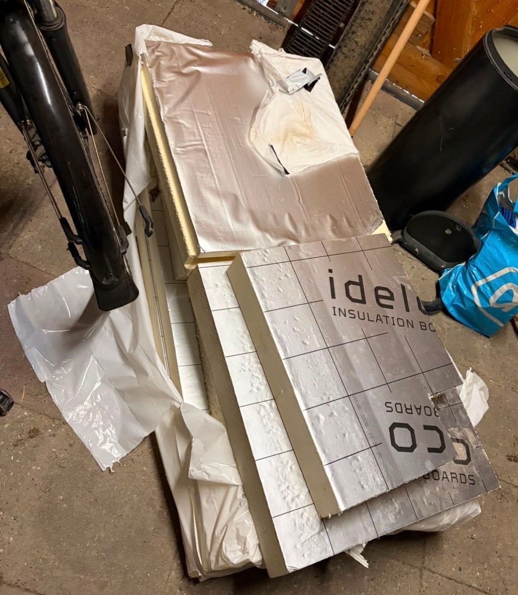 PIR isolatieplaten, Doe-het-zelf en Verbouw, Isolatie en Afdichting, Ophalen, 4 tot 8 cm, Zo goed als nieuw, Hardschuim (Pir)