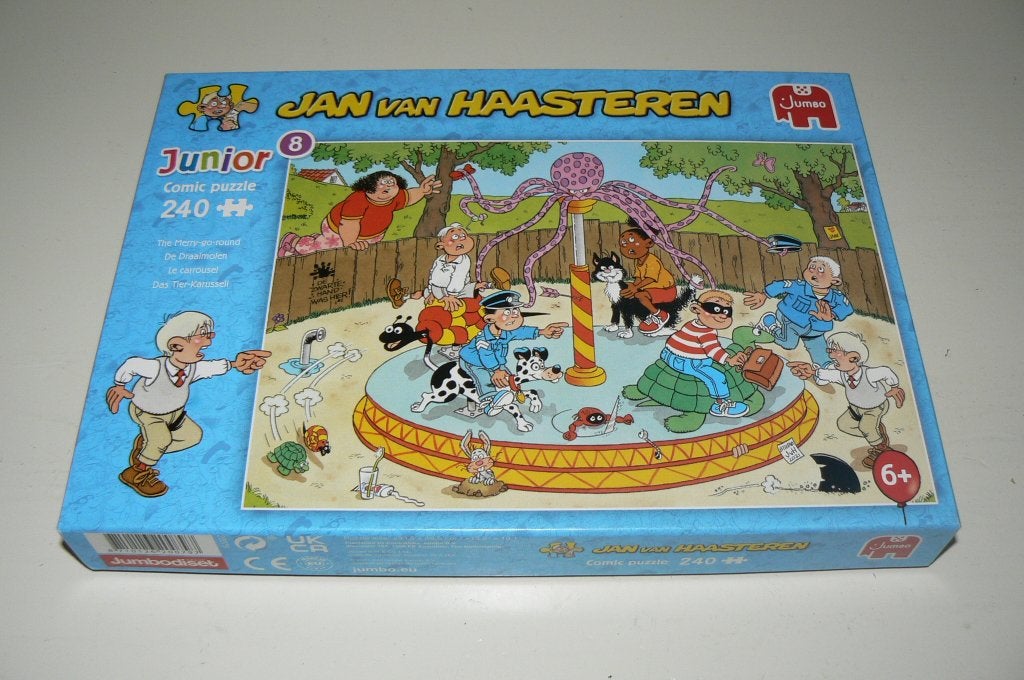 Jan van Haasteren Junior No. 8 De draaimolen 240 stukjes, Ophalen of Verzenden, Minder dan 500 stukjes, Zo goed als nieuw, Legpuzzel