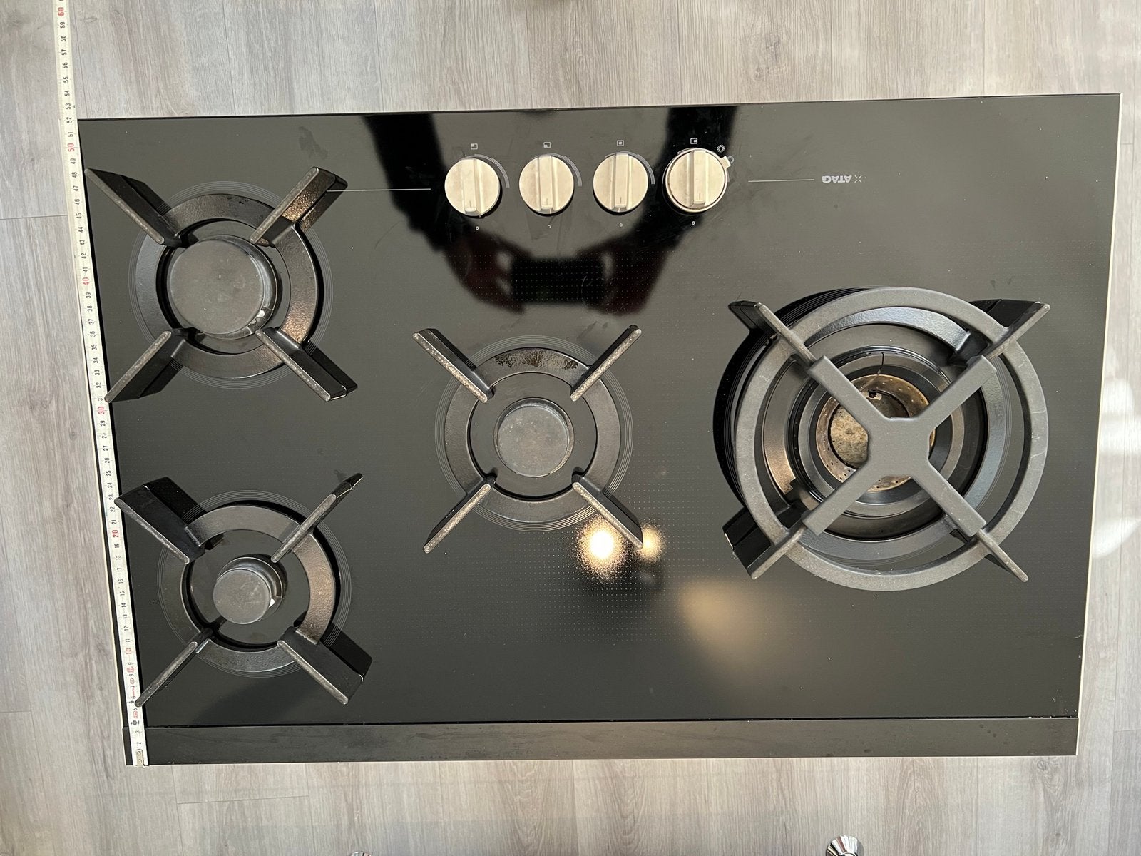 Atag inbouw kookplaat, Zo goed als nieuw, Inbouw, Gas, 4 kookzones